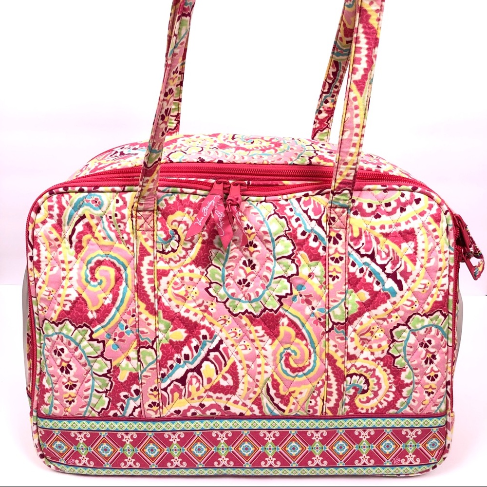 Vera Bradley CAPRI MELON Paisley Dog Pet Carrier